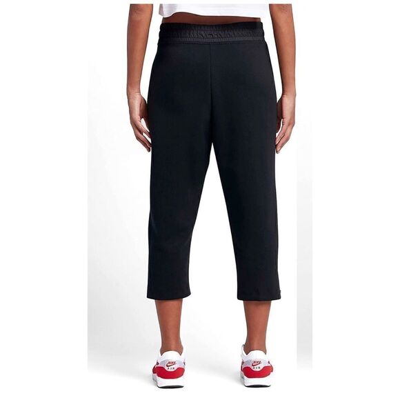 Nike Women's Tech Fleece Cropped Sneaker Pants Black Size XS NEW with tags - Picture 4 of 10